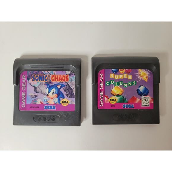 Game gear Sonic chaos and super columns games - Picture 1 of 3